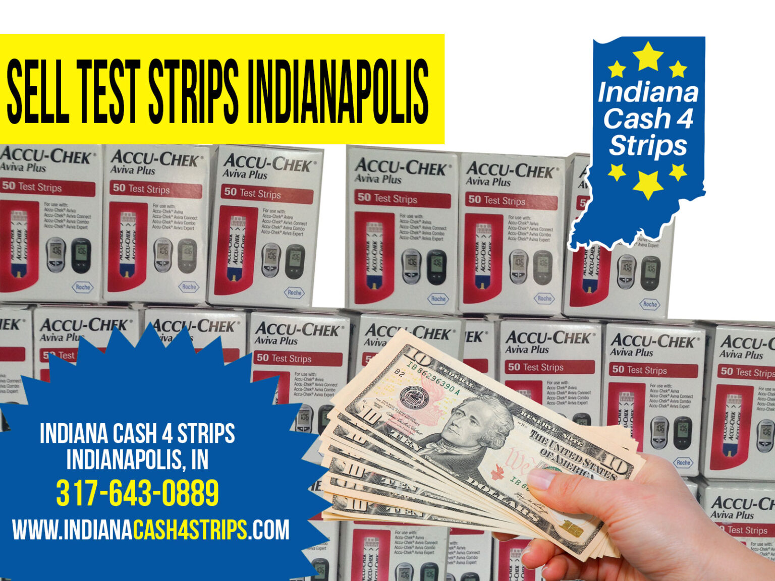Sell My Test Strips Indianapolis, IN Indiana Cash for Diabetic Test